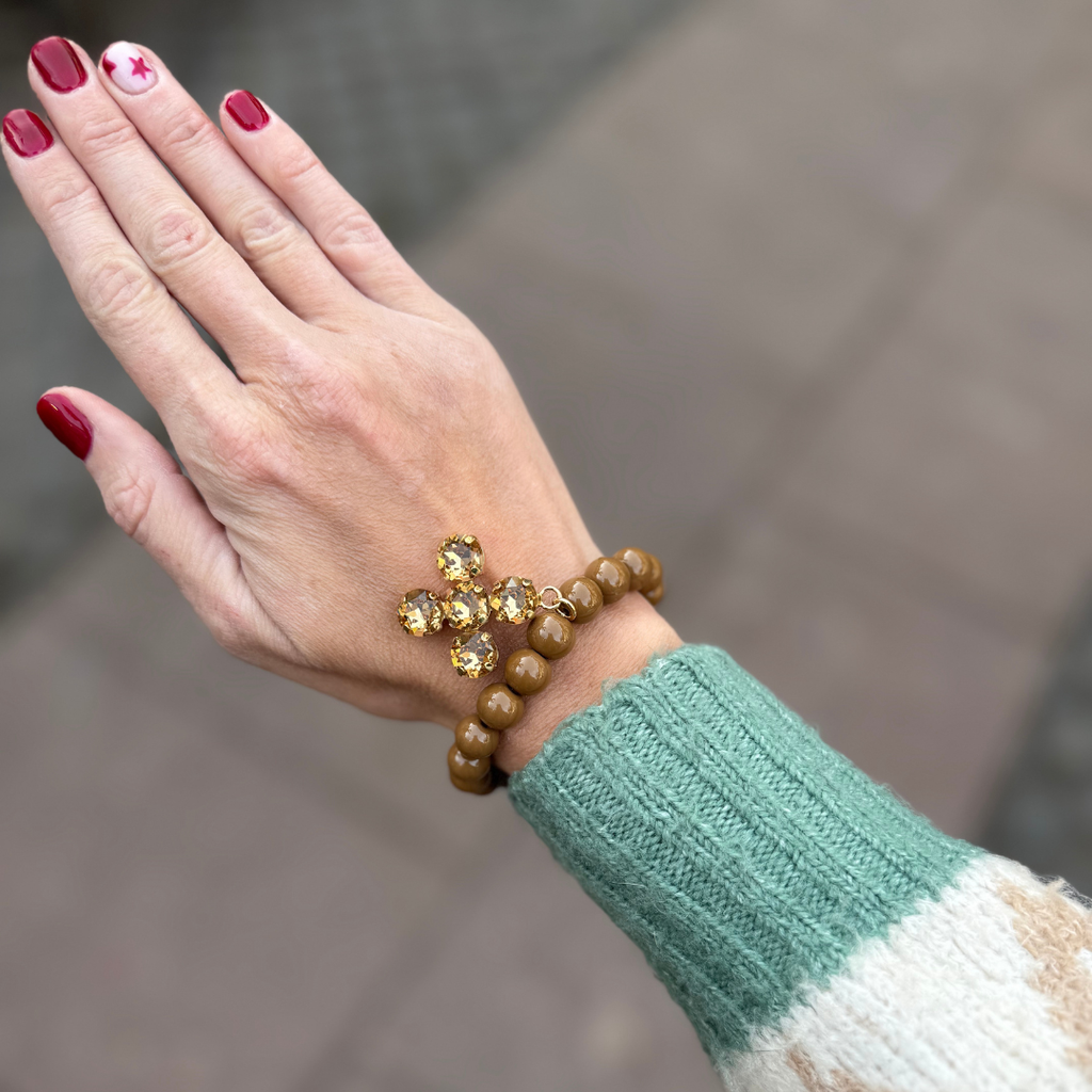 PULSERA CROSS CRYSTAL