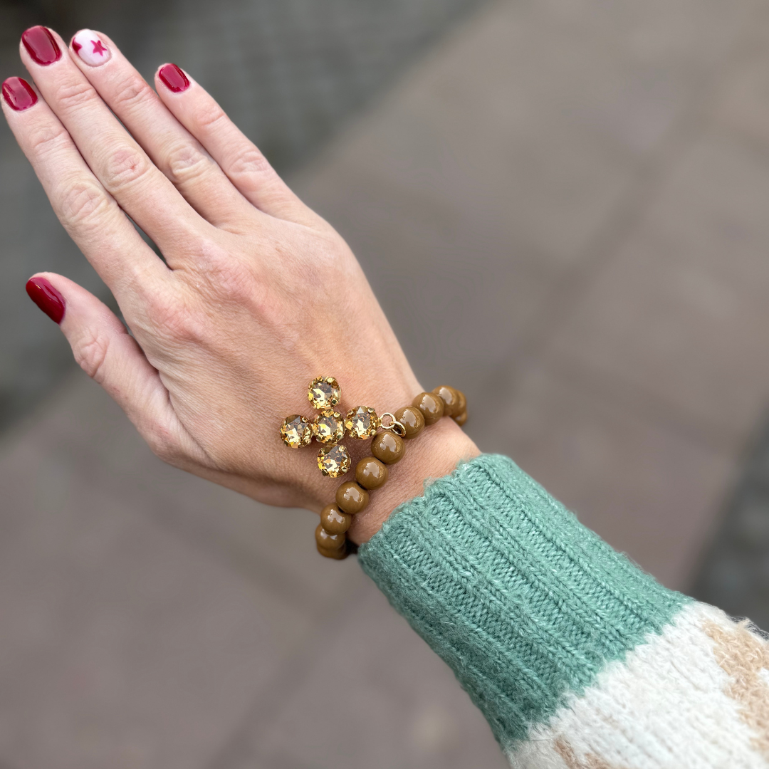 PULSERA CROSS CRYSTAL