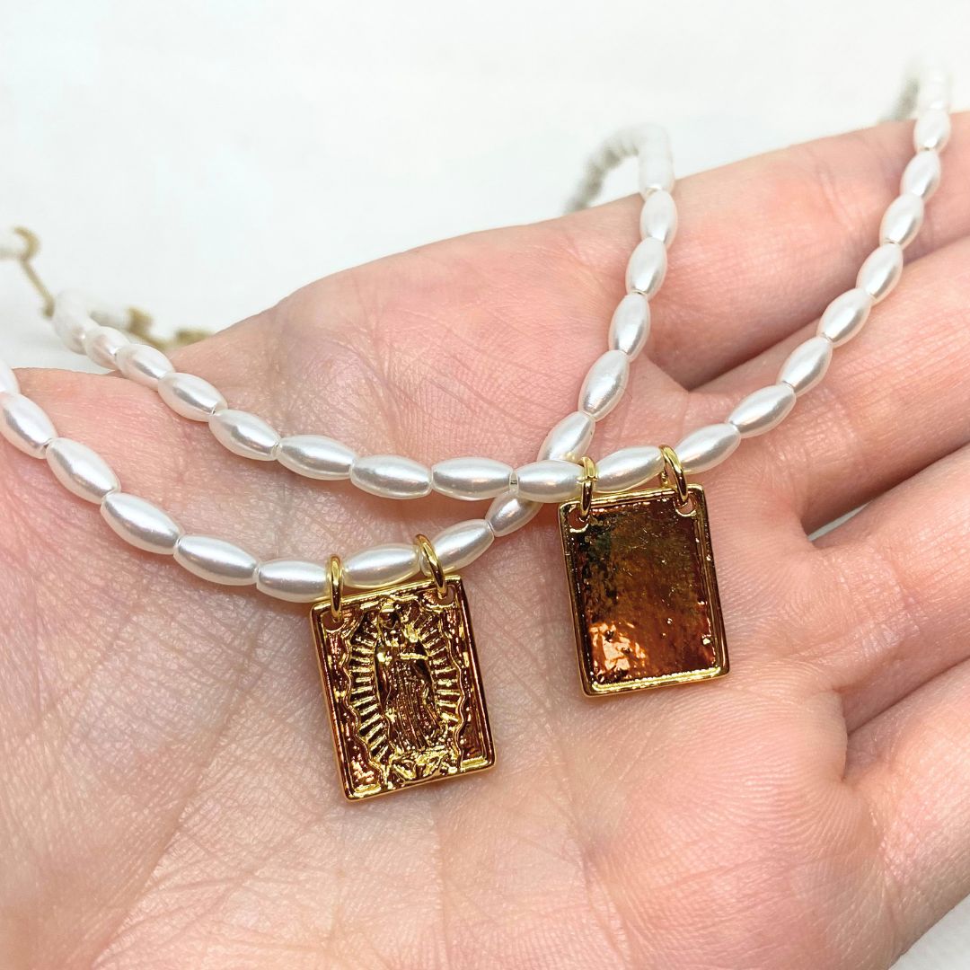 COLLAR PERLAS ESCAPULARIO