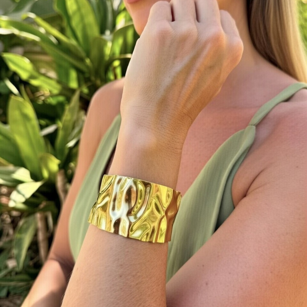 PULSERA WAVE GOLD