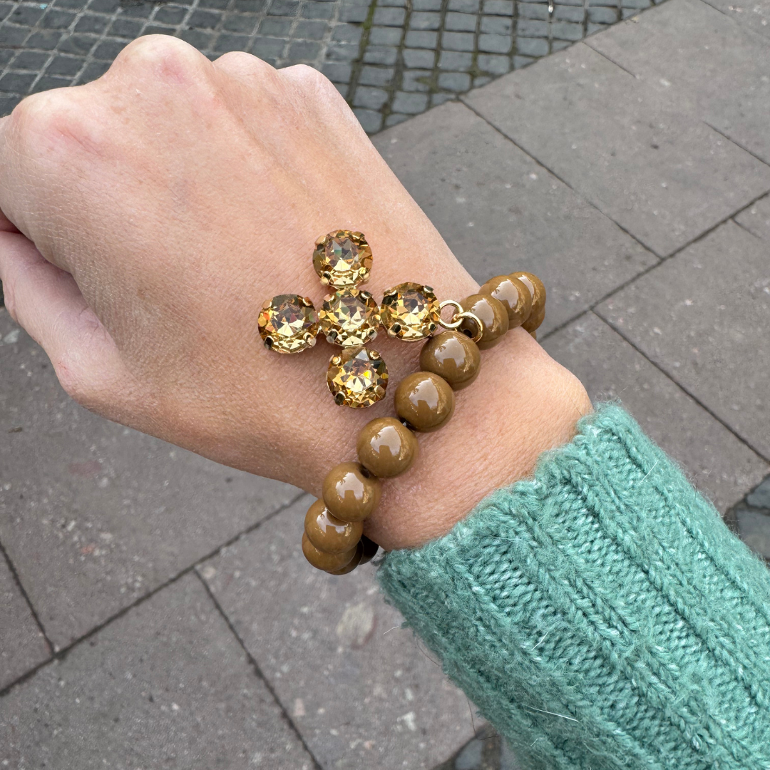 PULSERA CROSS CRYSTAL