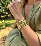 PULSERA WAVE GOLD