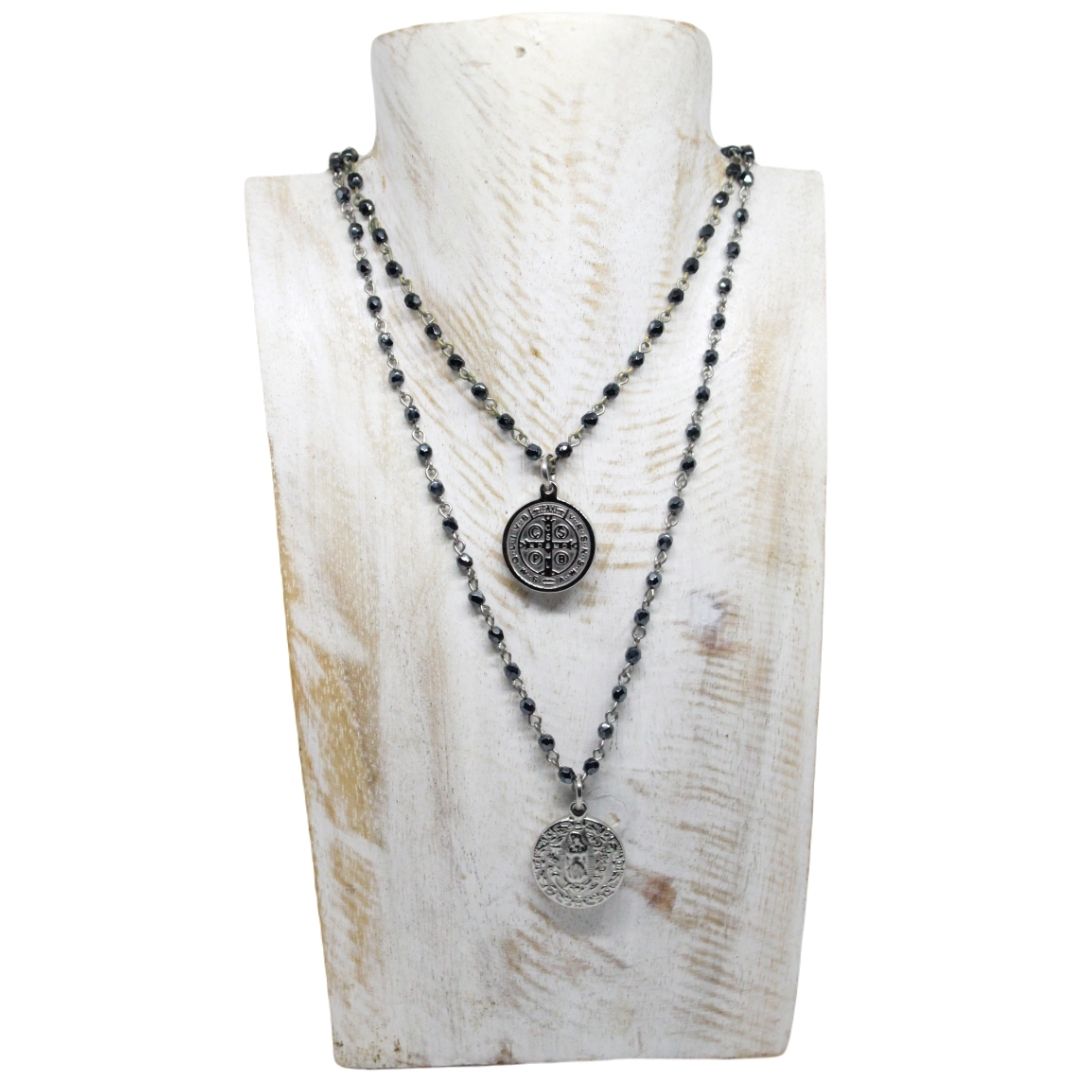 COLLAR MEDALLA SAN BENITO